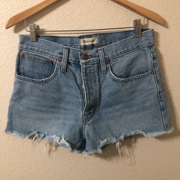 NWOT Madewell Relaxed Denim Shorts Light Dunwoody Wash - Size 27 - Picture 2 of 9